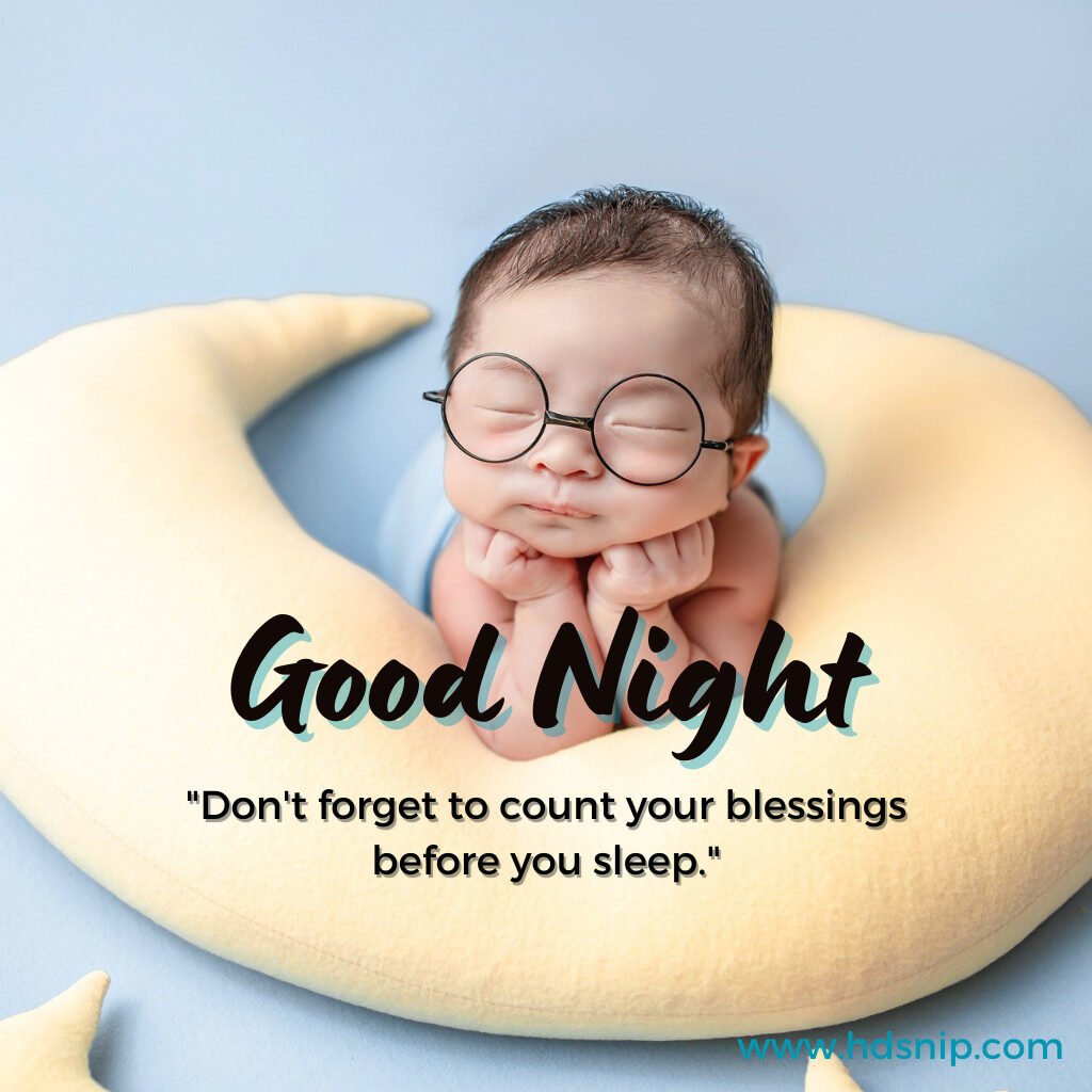 Cute Baby images with Good Night wishes and sleeping baby images with good night images download in HD